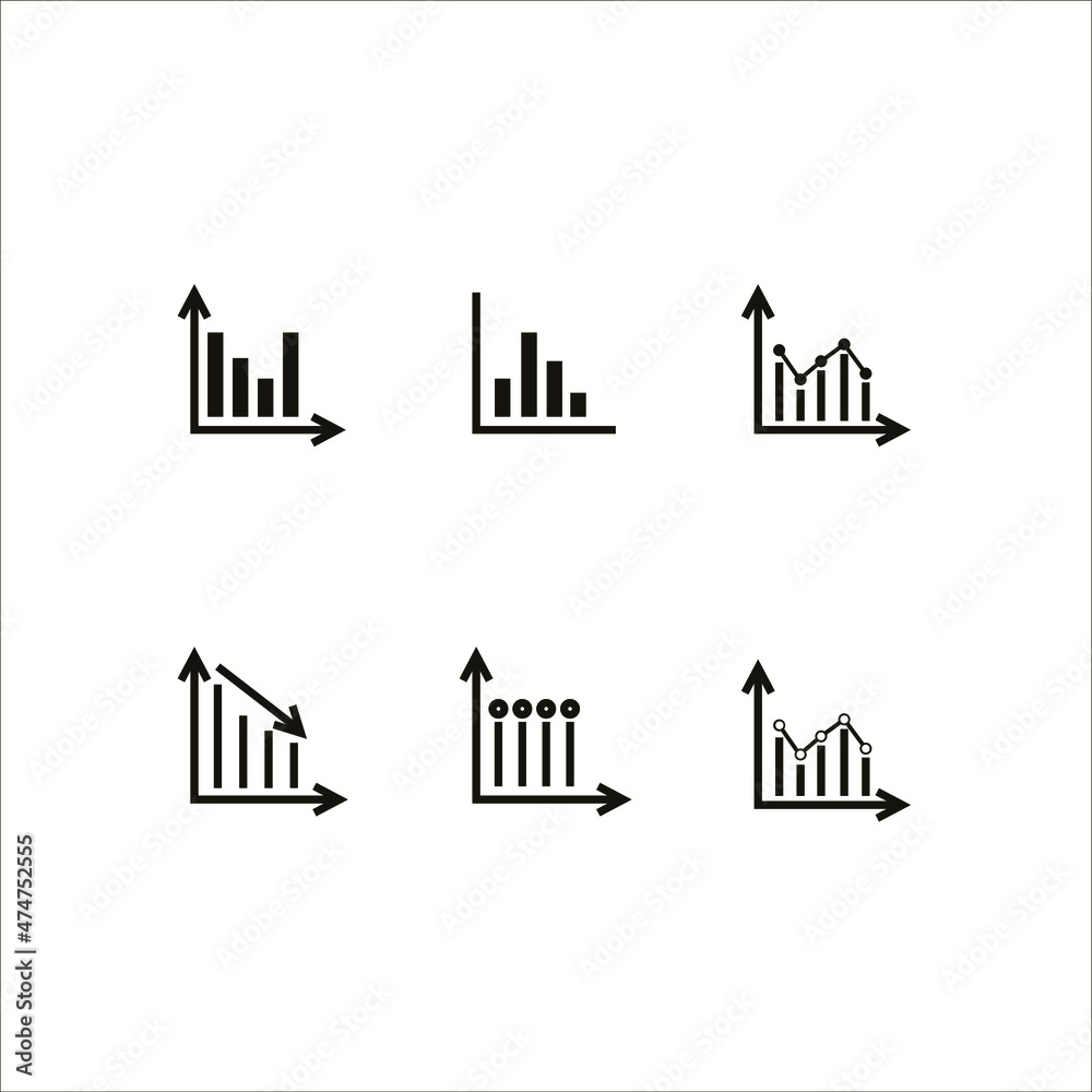 Bar chart analytics, icon graphic vector illustration