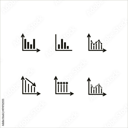 Bar chart analytics  icon graphic vector illustration
