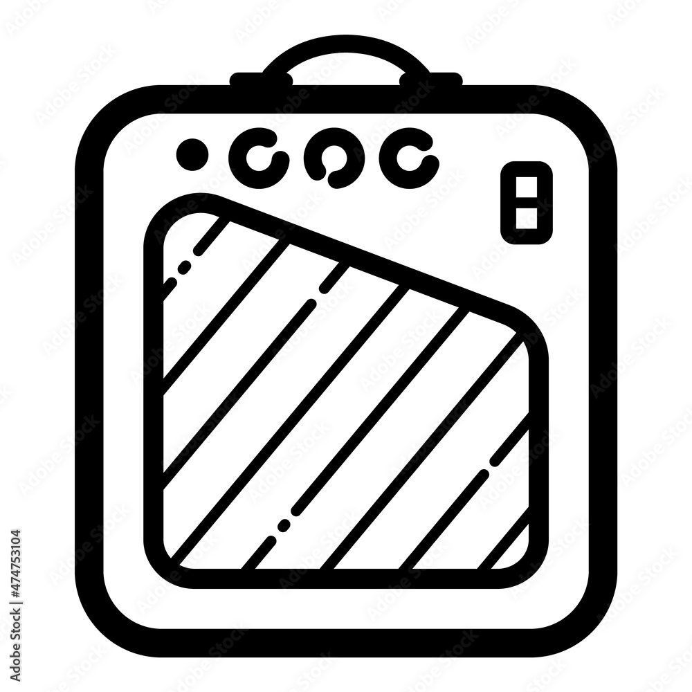 Guitar Amp Flat Icon Isolated On White Background Guitar Amp Flat Icon Isolated On White Background