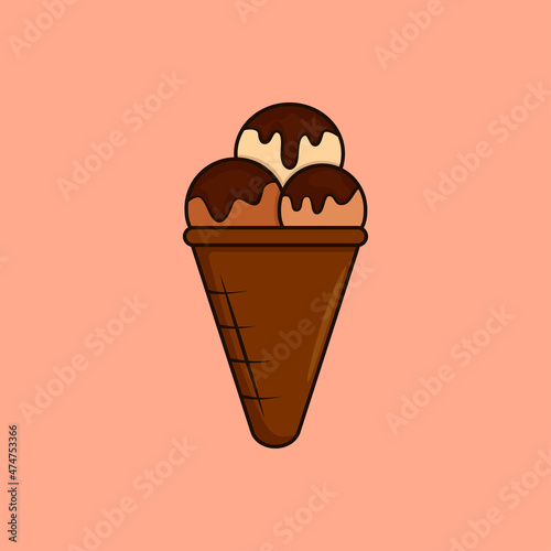 Ice cream vector dessert tasty sweet summer