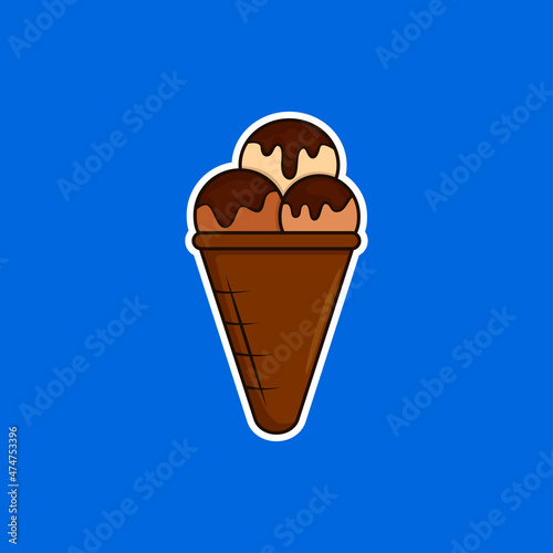 Ice cream vector dessert tasty sweet summer