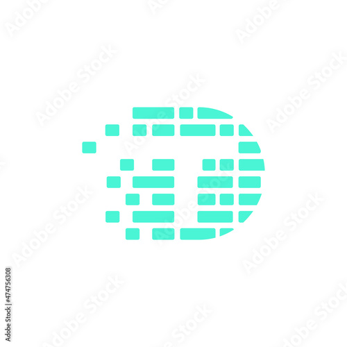 Digital Tech Logo design vector