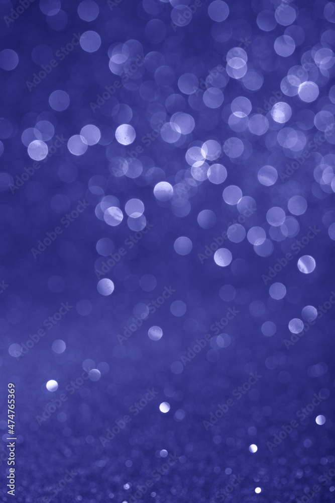 Beautiful very peri bokeh background. Color of the year 2022.