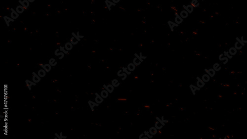 Particles glitter awards dust gradient abstract background. Futuristic glittering in space on coral background. 