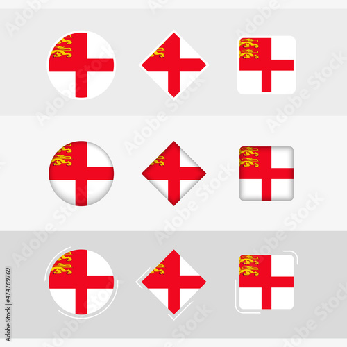 Free Download Sark flag icons set, vector flag of Sark. - GFXLoad