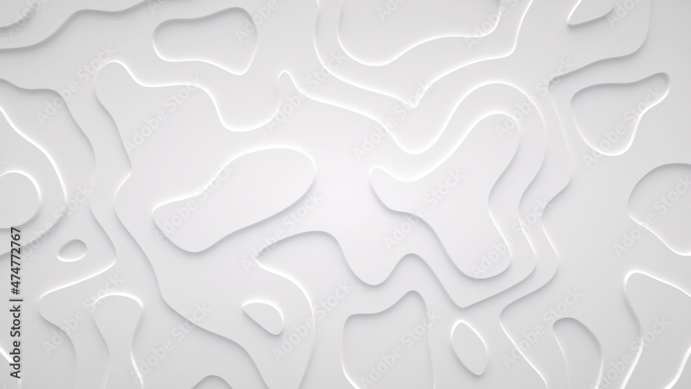 Smooth fractal noise striped elements on the surface. Bright, milky background. Smooth fractal noise striped elements on the surface. Bright, milky background.