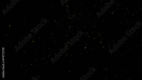 Flicker abstract Particles. Golden dust background. © VectorShop