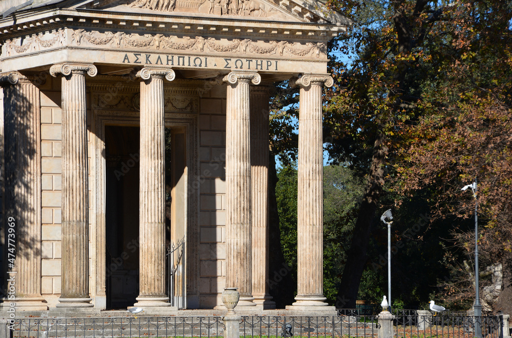 Rom, Villa Borghese – Tempio di Esculapio (Asklepios Tempel)