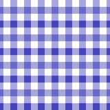 Seamless classic gingham background for wallpaper, picnic blanket, tablecloth, etc. Vector illustration. Blue and white vichy texture