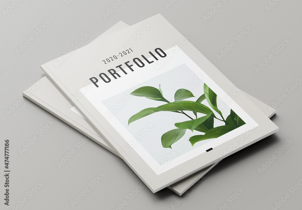Minimal Portfolio Layout Stock Template | Adobe Stock