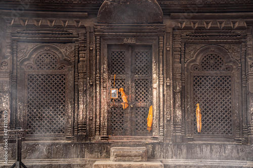 Ancient temple architecture of Nepal and culture in world heritage UNESCO site Bhaktapur Durbar Square, Katmandu