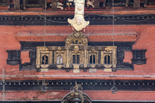 Ancient temple architecture of Nepal and culture in world heritage UNESCO site Bhaktapur Durbar Square, Katmandu