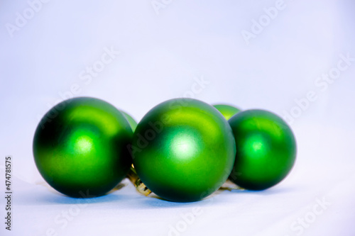 Green Christmas balls
