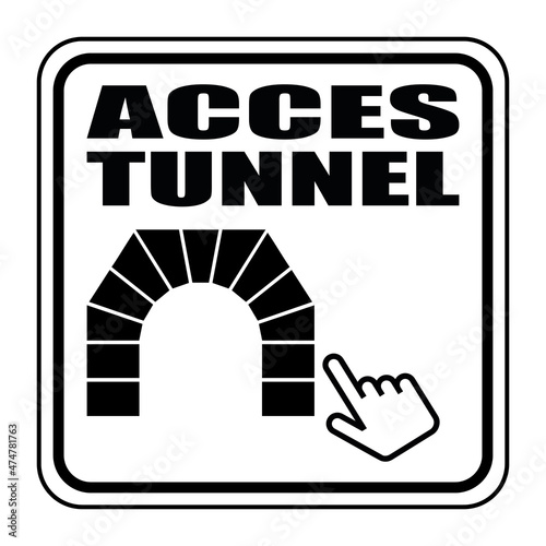 Logo accès tunnel.