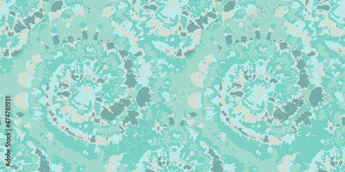 vector tie dye swirls, seamless pattern