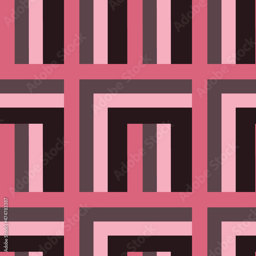 Seamless pattern - needlework - patchwork or patchwork. Design element