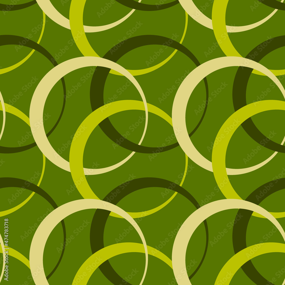 Illustration Seamless pattern on a square background - rings are colored. Design element Illustration Seamless pattern on a square background - rings are colored. Design element