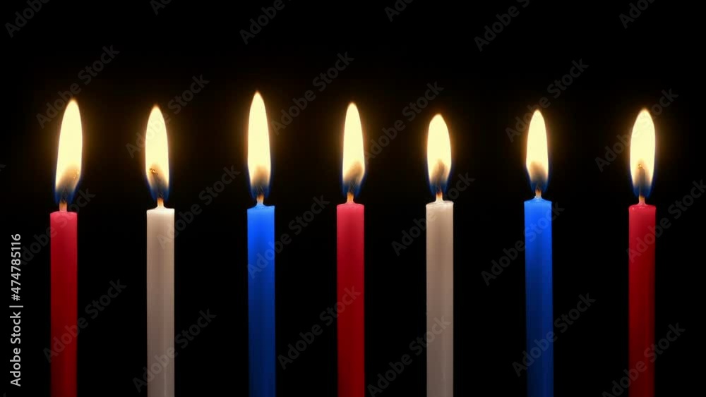 Red, White And Blue American Colors Candles Red, White And Blue American Colors Candles