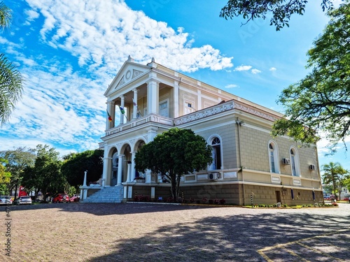 Fotografia City Hall of Santa Cruz do Sul. Beautiful city hall building