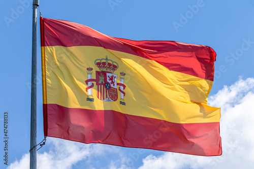 Φωτογραφία Spanish national flag. Kingdom of Spain. ESP
