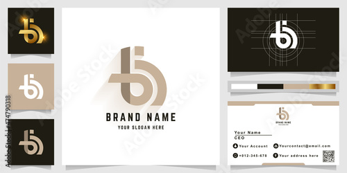 Letter b or bi monogram logo