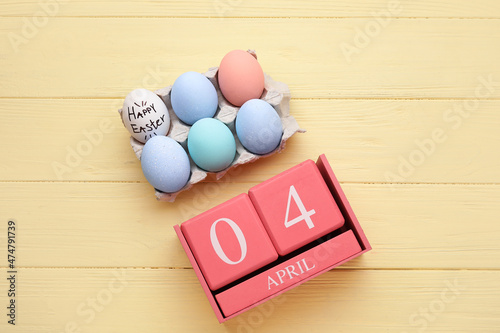 Calendar with date April 4 ...