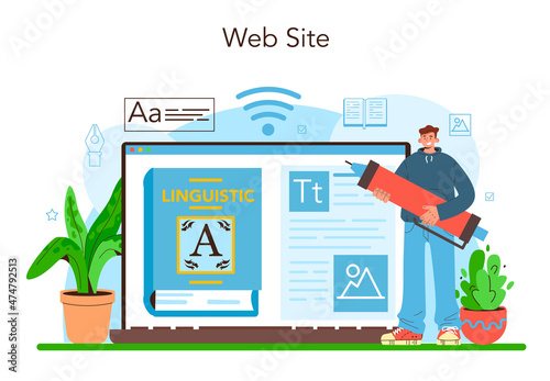 Proofreader online service or platform. Printing house technology process