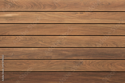 Exterior wooden decking or flooring on the terrace, Wood parquet flooring. exterior wooden decking or flooring isolated on white background