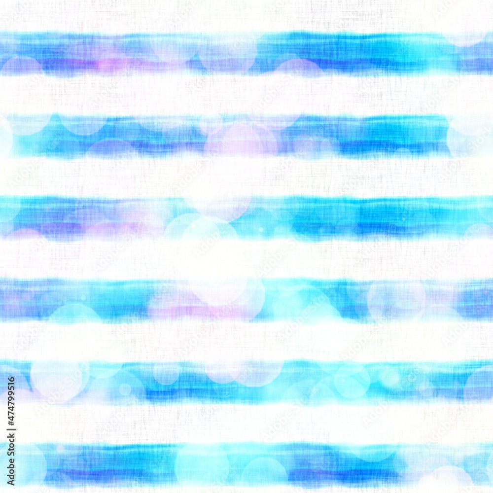 Seamless seventies tie dye stripe bokeh texture. Hippie summer wavy striped repeat background with ink dyed effect. Seamless seventies tie dye stripe bokeh texture. Hippie summer wavy striped repeat background with ink dyed effect.