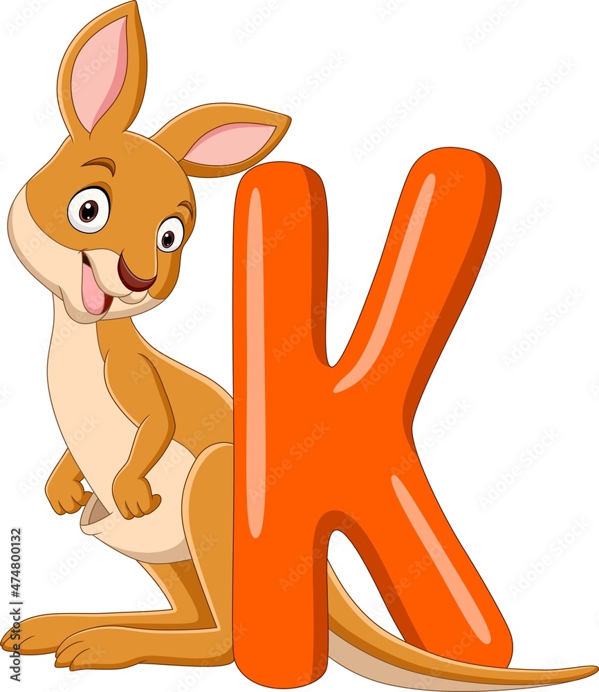 Alphabet Letter K For Kangaroo Stock Vector Adobe Stock alphabet-letter-k-for-kangaroo-stock-vector-adobe-stock