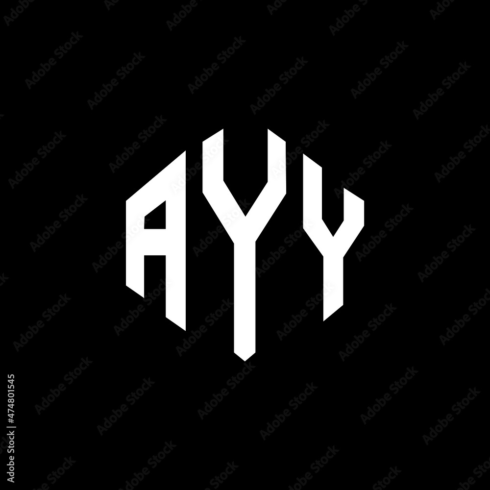 AYY letter logo design with polygon shape. AYY polygon and cube shape logo design. AYY hexagon vector logo template white and black colors. AYY monogram, business and real estate logo. AYY letter logo design with polygon shape. AYY polygon and cube shape logo design. AYY hexagon vector logo template white and black colors. AYY monogram, business and real estate logo.