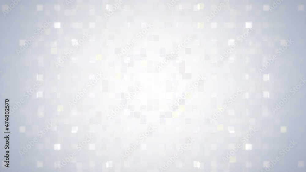 Neon white squares pattern in 80s style, motion abstract business and corporate style background