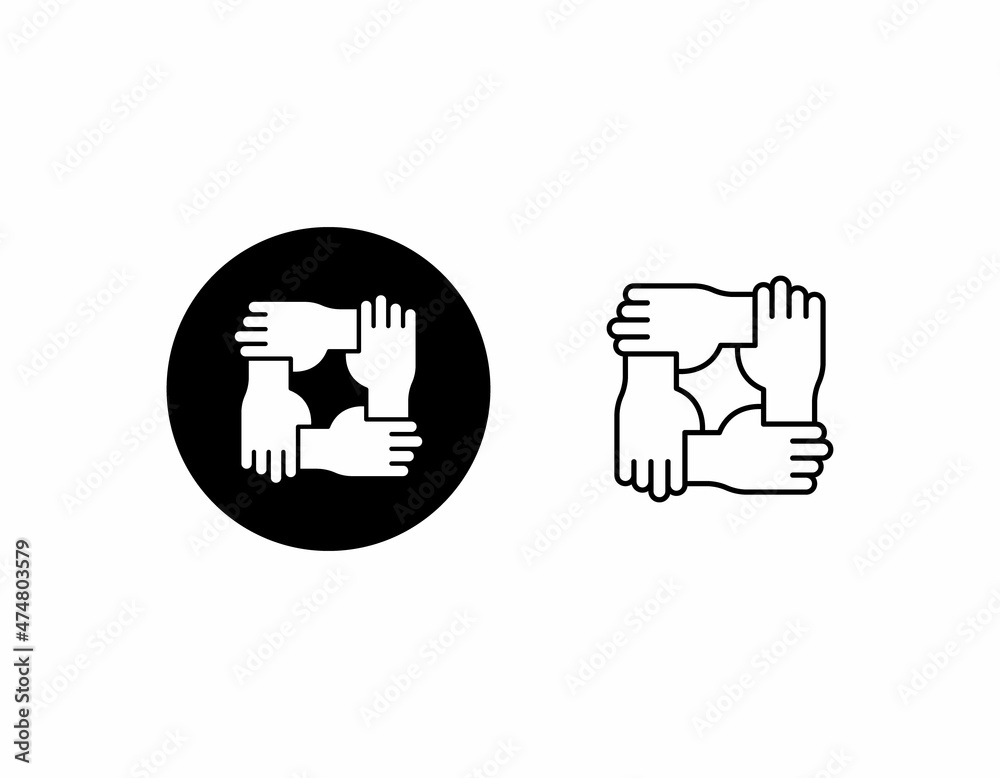teamwork icon vector teamwork icon vector