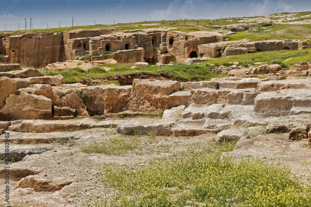 Ruins of ancient fortress city of Dara at Oguz, Eastern Anatolia, Turkey