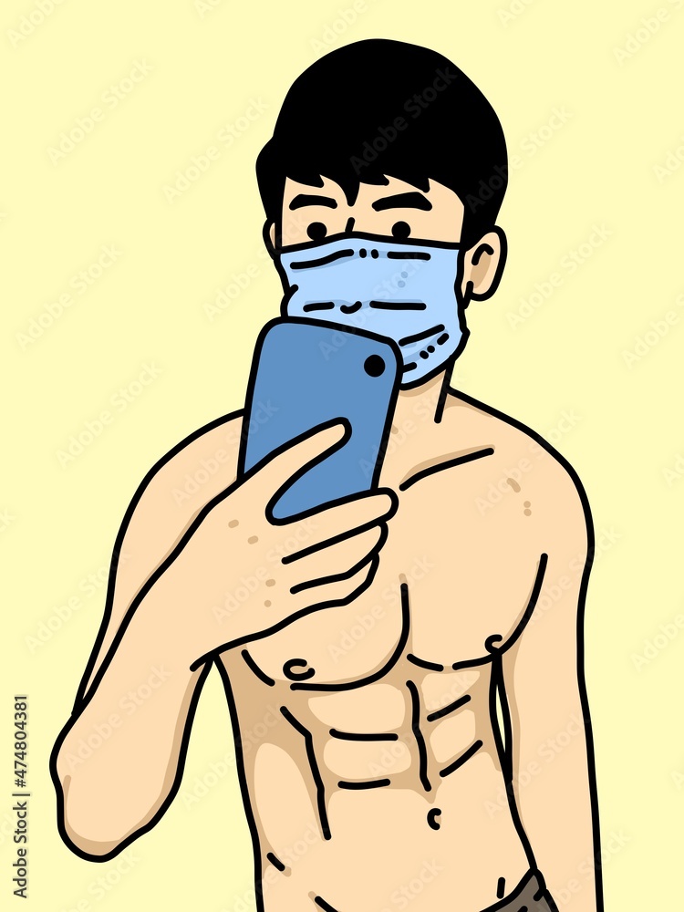 cute man cartoon on yellow background cute man cartoon on yellow background