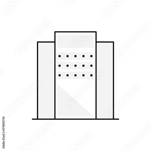 Mainframe computer or supercomputer clip art.