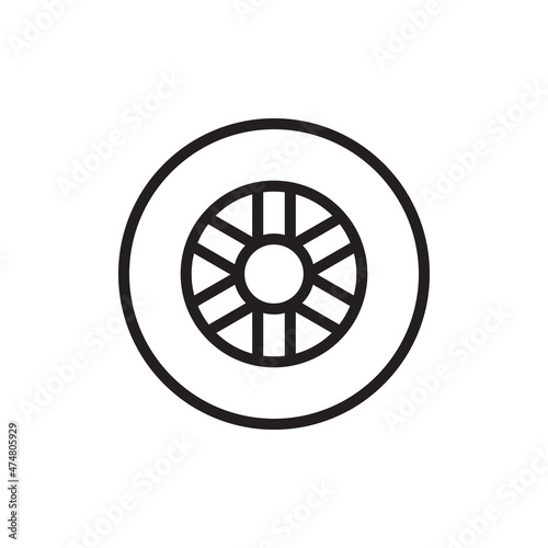 tire icon vector design templates
