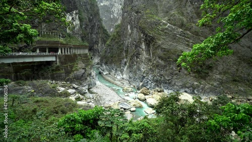 Swallow Grotto Yanzikou Trail in Taroko National Park, Taiwan photo