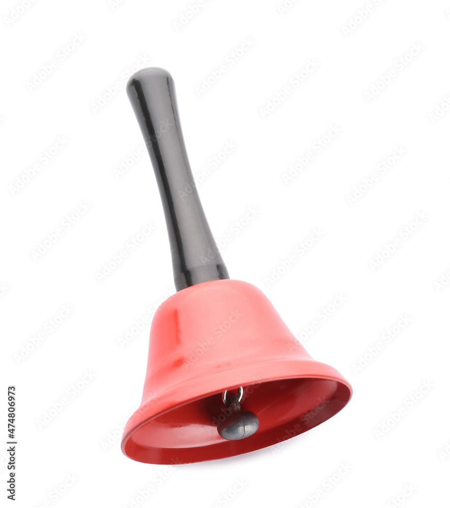 Fototapeta premium Red Christmas bell isolated on white background