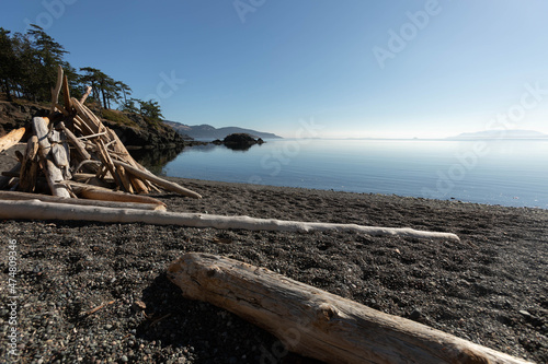 Landscape photo of Pender Island located in British Columbia in Canada.
 photo