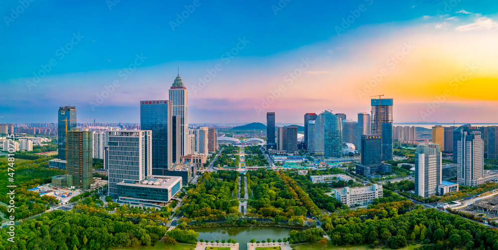 Urban environment of Nantong Central Business District, Jiangsu Province Urban environment of Nantong Central Business District, Jiangsu Province