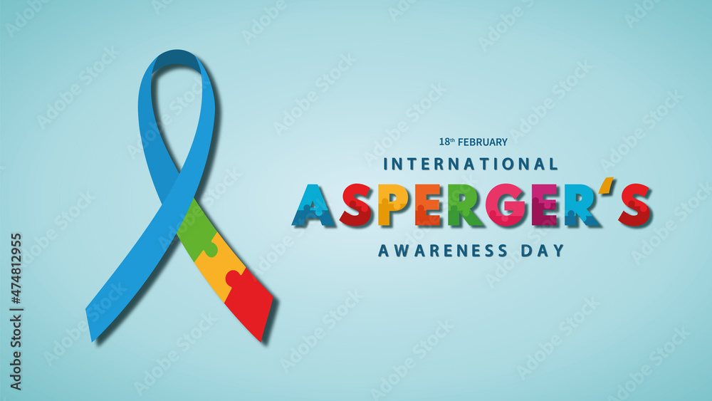 International Asperger's Awareness Day banner background template ...
