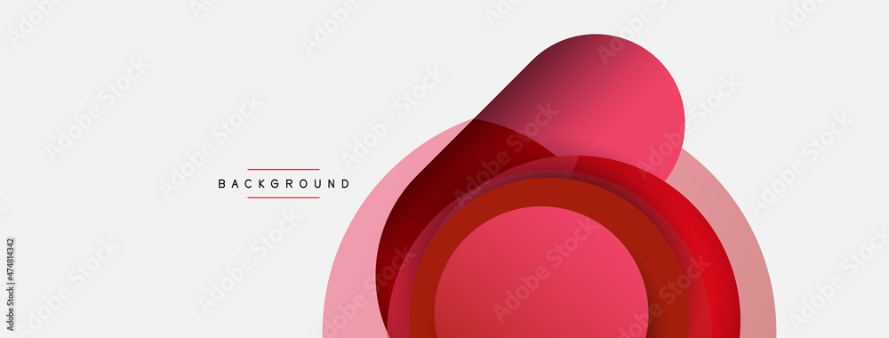 Circle and round shapes abstract background. Vector illustration for wallpaper banner background or landing page Circle and round shapes abstract background. Vector illustration for wallpaper banner background or landing page