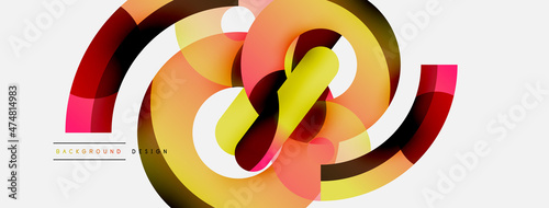 Circle abstract background. Vector illustration for wallpaper banner background card or landing page