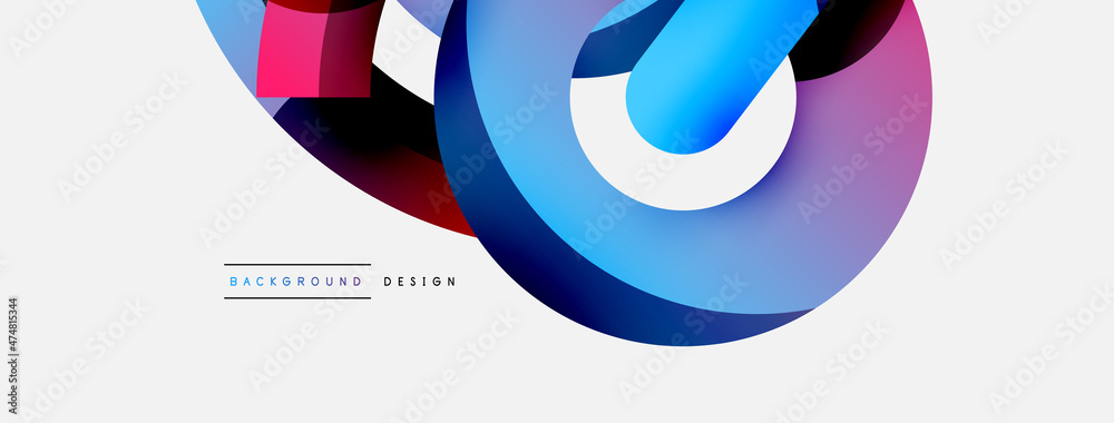 Round shapes circles and other geometric forms. Vector illustration for wallpaper banner background card or landing page Round shapes circles and other geometric forms. Vector illustration for wallpaper banner background card or landing page