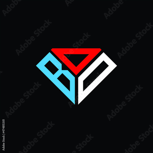 BDD letter logo creative design. BDD unique design, BOO letter logo creative design. BOO unique design