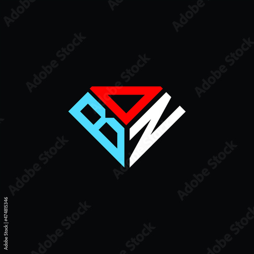 BDN letter logo creative design. BDN unique design, BON letter logo creative design. BON unique design