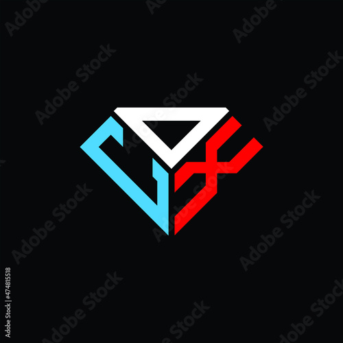 CDX letter logo creative design. CDX unique design, COX letter logo creative design. COX unique design