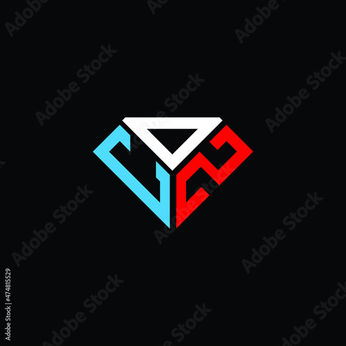 CDZ letter logo creative design. CDZ unique design, COZ letter logo creative design. COZ unique design