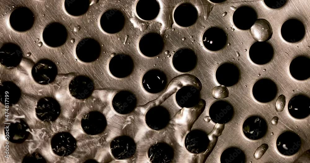 drain hole in the bathroom close up drain hole in the bathroom close up